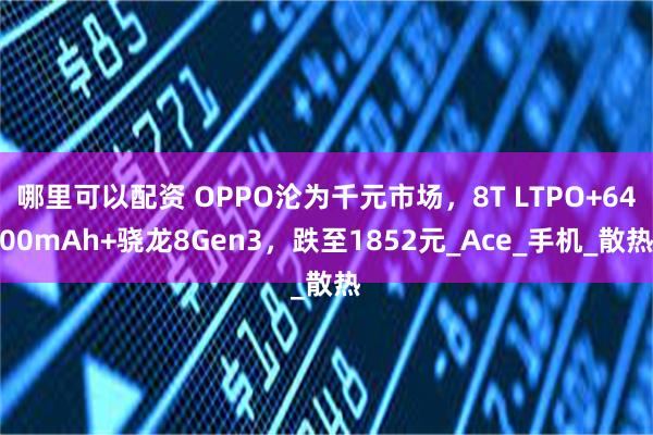 哪里可以配资 OPPO沦为千元市场，8T LTPO+6400mAh+骁龙8Gen3，跌至1852元_Ace_手机_散热