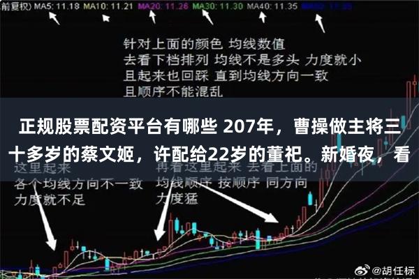 正规股票配资平台有哪些 207年，曹操做主将三十多岁的蔡文姬，许配给22岁的董祀。新婚夜，看
